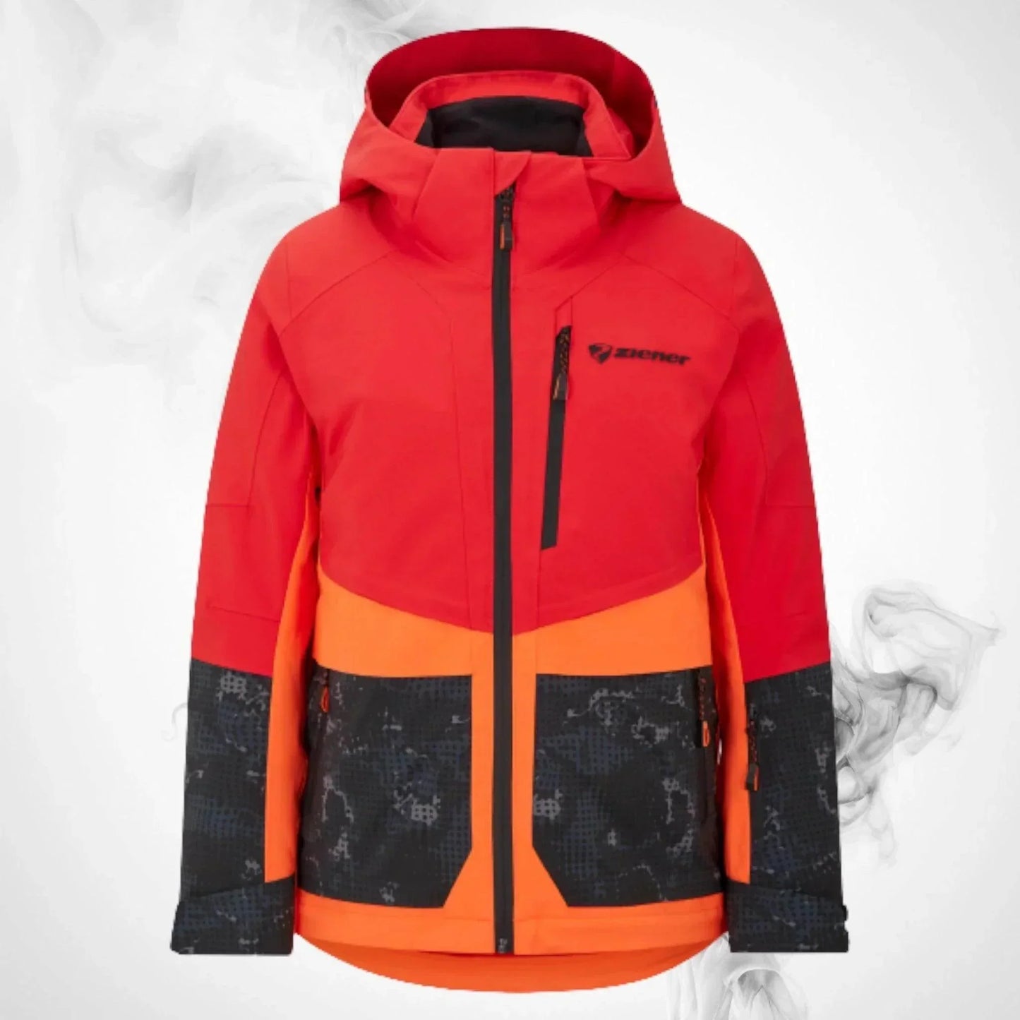 Ski Jacket Ziener Trivor Lady Padded Red Orange Pop - 2023/24 | Speed Racewear