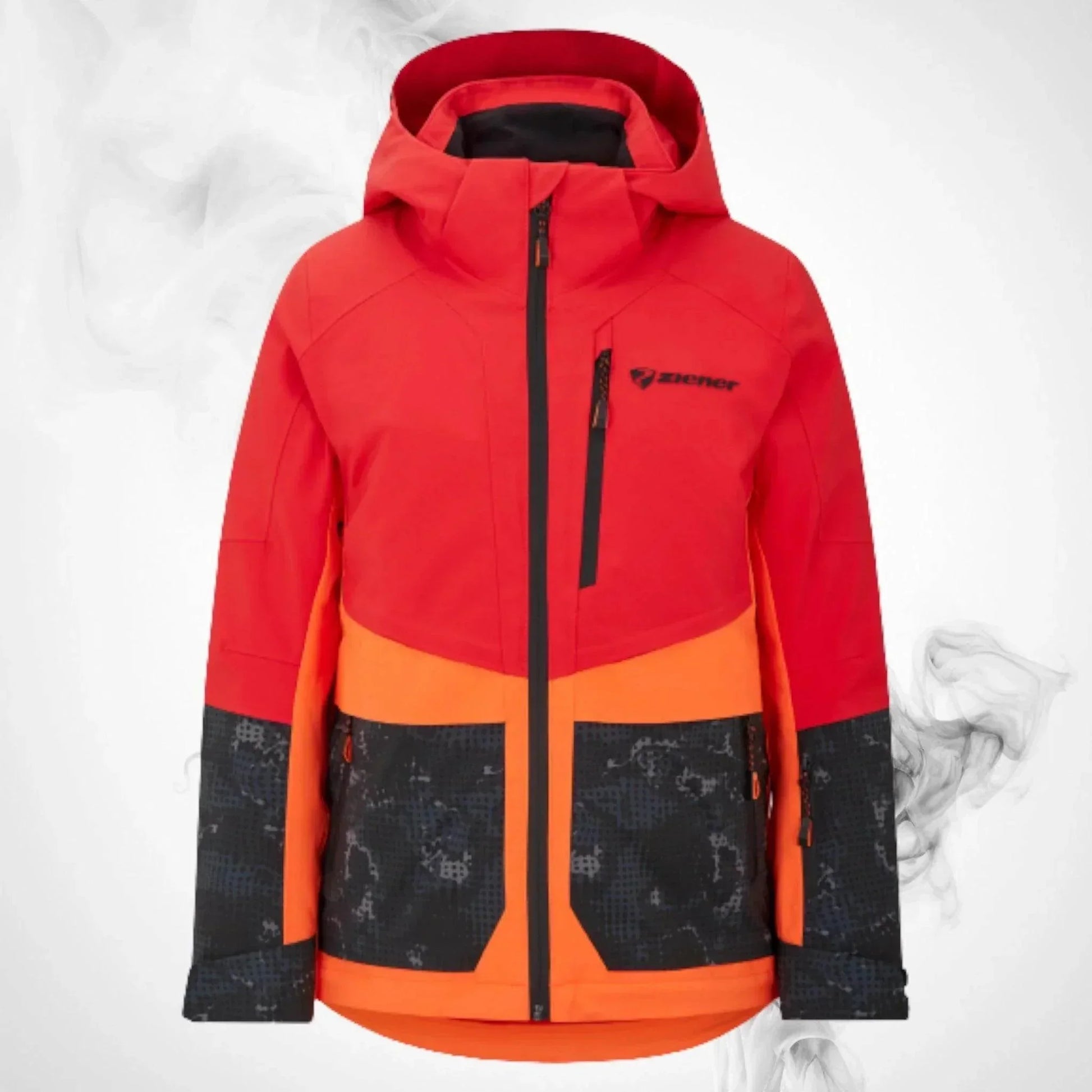 Ski Jacket Ziener Trivor Lady Padded Red Orange Pop - 2023/24 | Speed Racewear