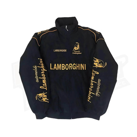 Lamborghini F1 Vintage Style Embroidery Racing Jacket | Speed Racewear