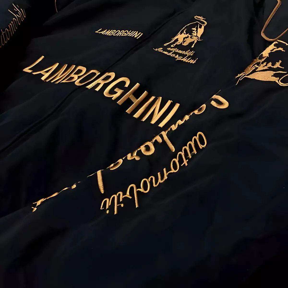 Lamborghini F1 Vintage Style Embroidery Racing Jacket | Speed Racewear