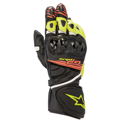 Alpinestars GP Plus R V2 Gloves Black/Yellow Fluorescent/Red Fluorescent motorcycle gloves – image 3