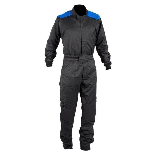 MECHANIC SUIT BLACK-DAZZLING BLUE | Speed Racewear