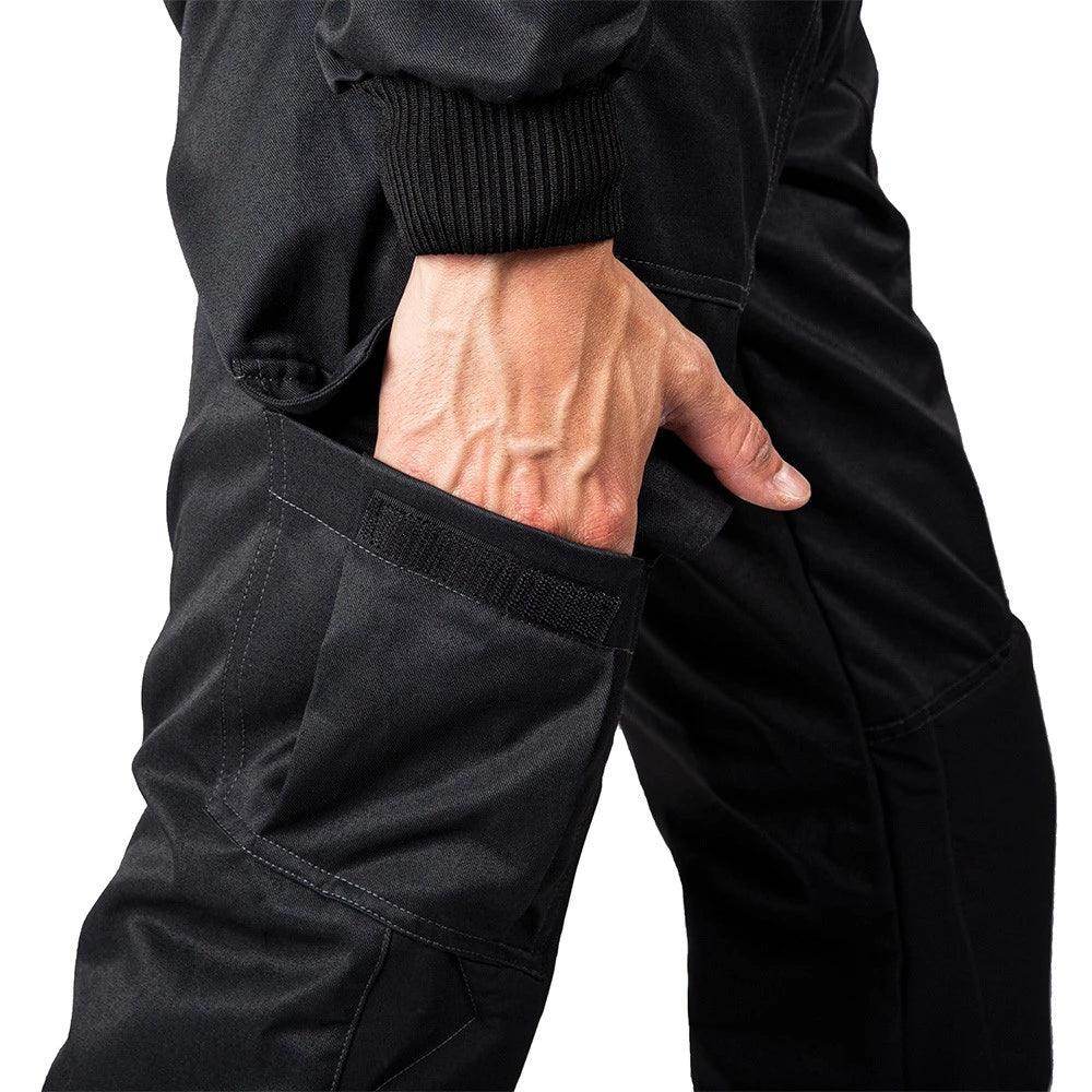MECHANIC SUIT BLACK-DAZZLING BLUE | Speed Racewear