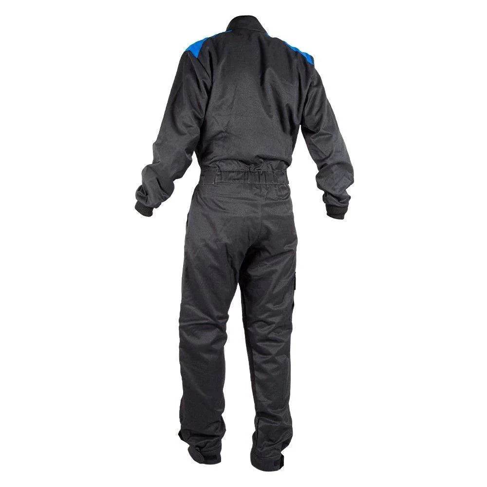 MECHANIC SUIT BLACK-DAZZLING BLUE | Speed Racewear