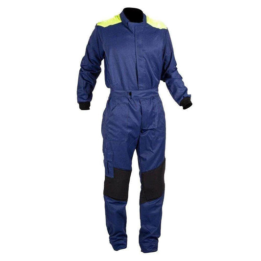MECHANIC SUIT NAVY-FLUOR YELLOW | Speed Racewear