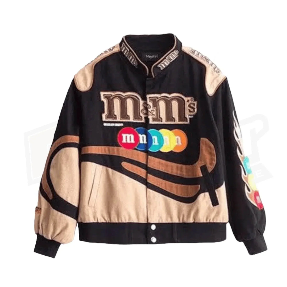 M&M Vintage Brown Printed Jacket | Speed Racewear
