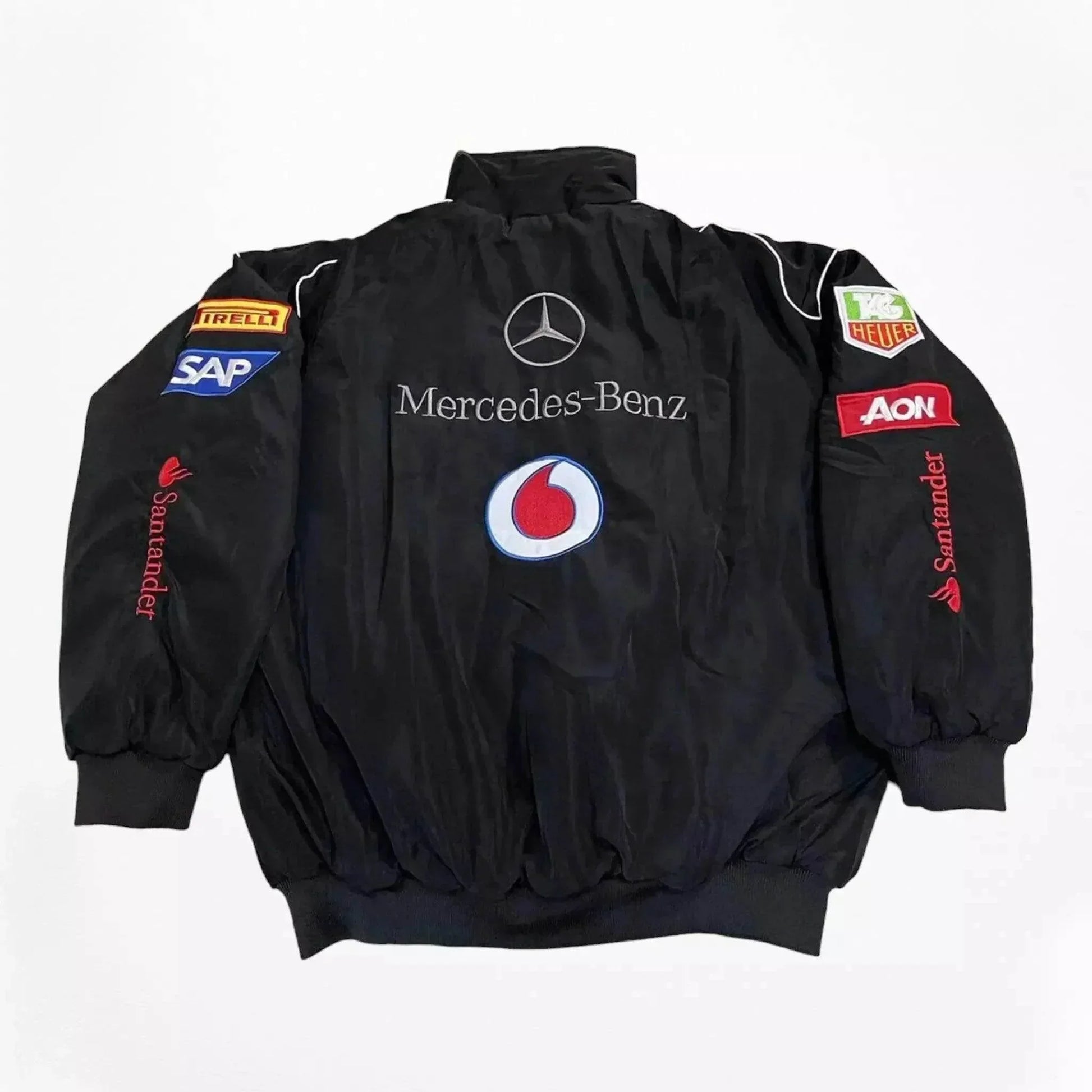 Vintage Mercedes-Benz F1 Embroidered Retro Racing Jacket | Speed Racewear