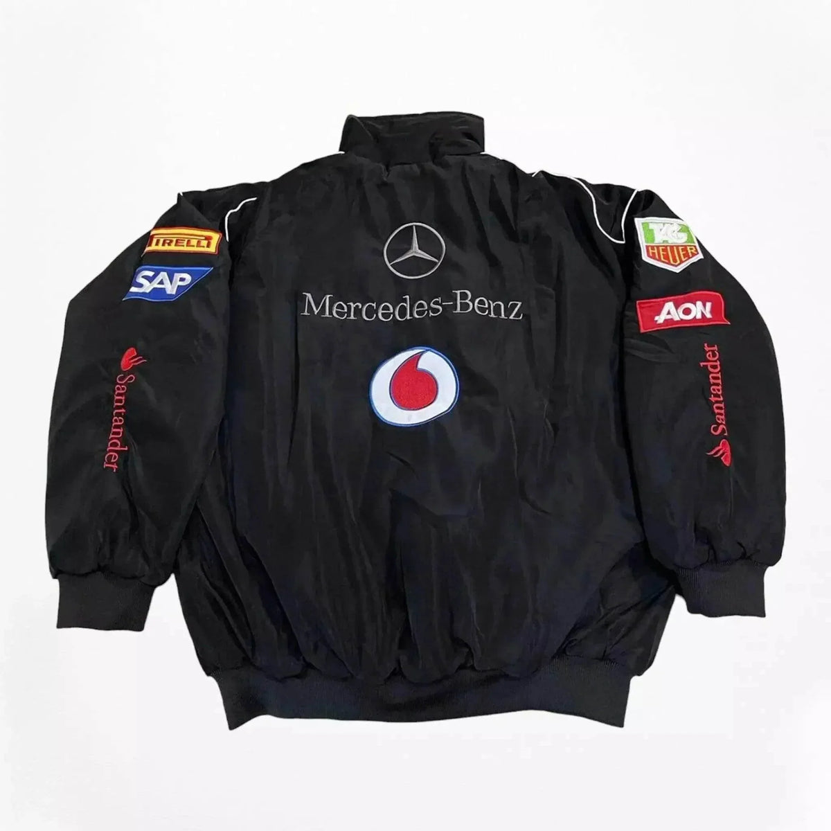 Vintage Mercedes-Benz F1 Embroidered Retro Racing Jacket | Speed Racewear
