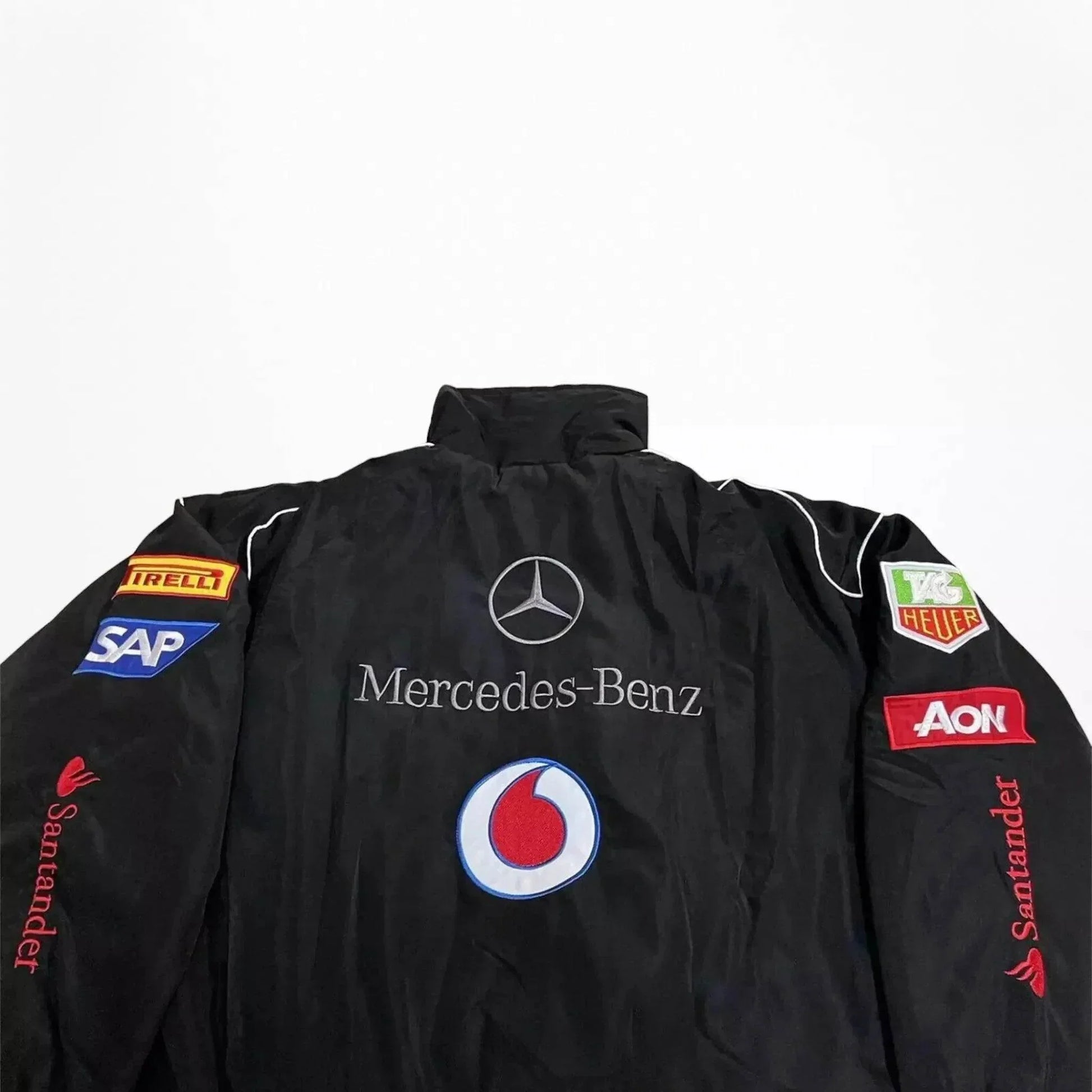 Vintage Mercedes-Benz F1 Embroidered Retro Racing Jacket | Speed Racewear