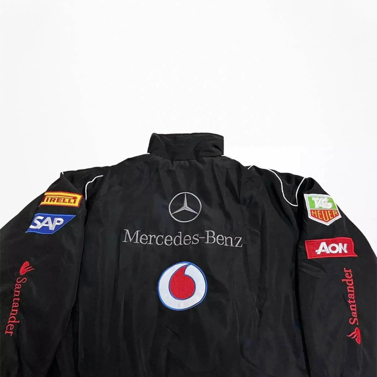 Vintage Mercedes-Benz F1 Embroidered Retro Racing Jacket | Speed Racewear