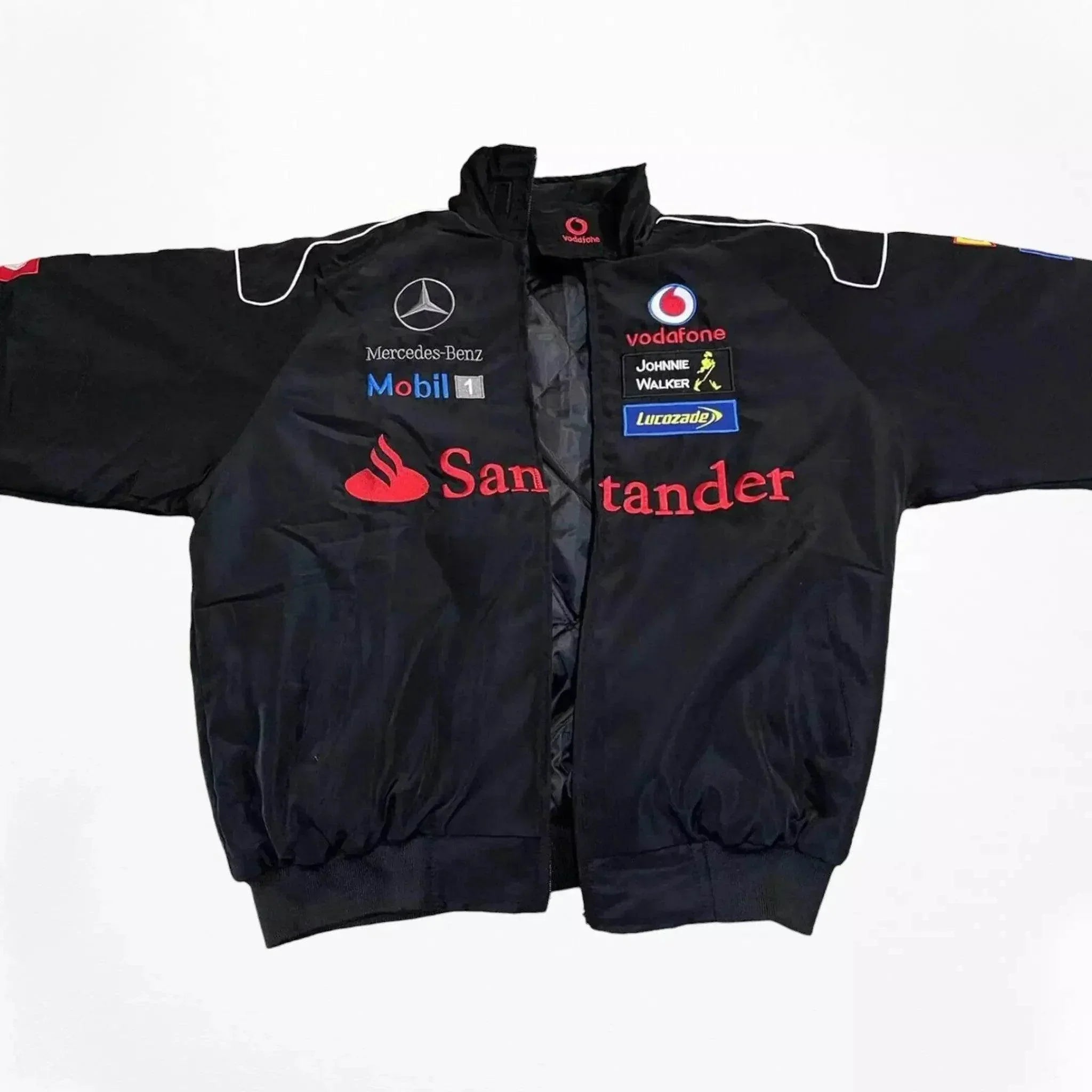 Vintage Mercedes-Benz F1 Embroidered Retro Racing Jacket | Speed Racewear