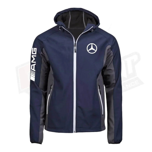 Mercedes AMG SoftShell Racing Jacket With Hoodie | Speed Racewear