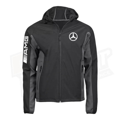 Mercedes AMG SoftShell Racing Jacket With Hoodie | Speed Racewear