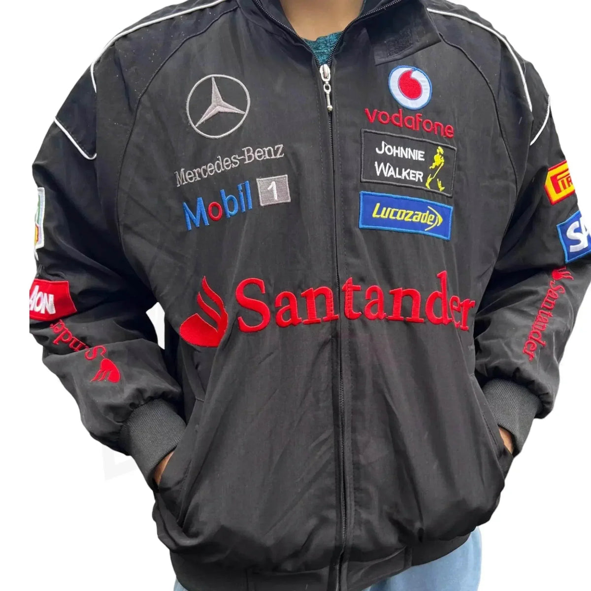 Mercedes F1 Racing Bomber Jacket | Speed Racewear