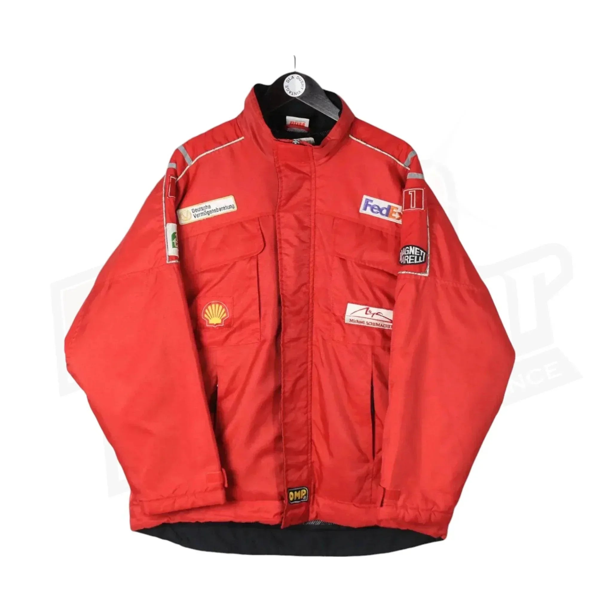 Michael Schumacher Embroidered Vintage Ferrari Shell Jacket | Speed Racewear