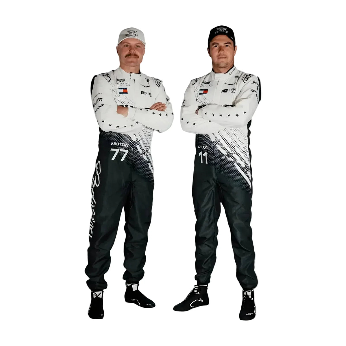 Cadillac GP Replica Race Suit – White/Black