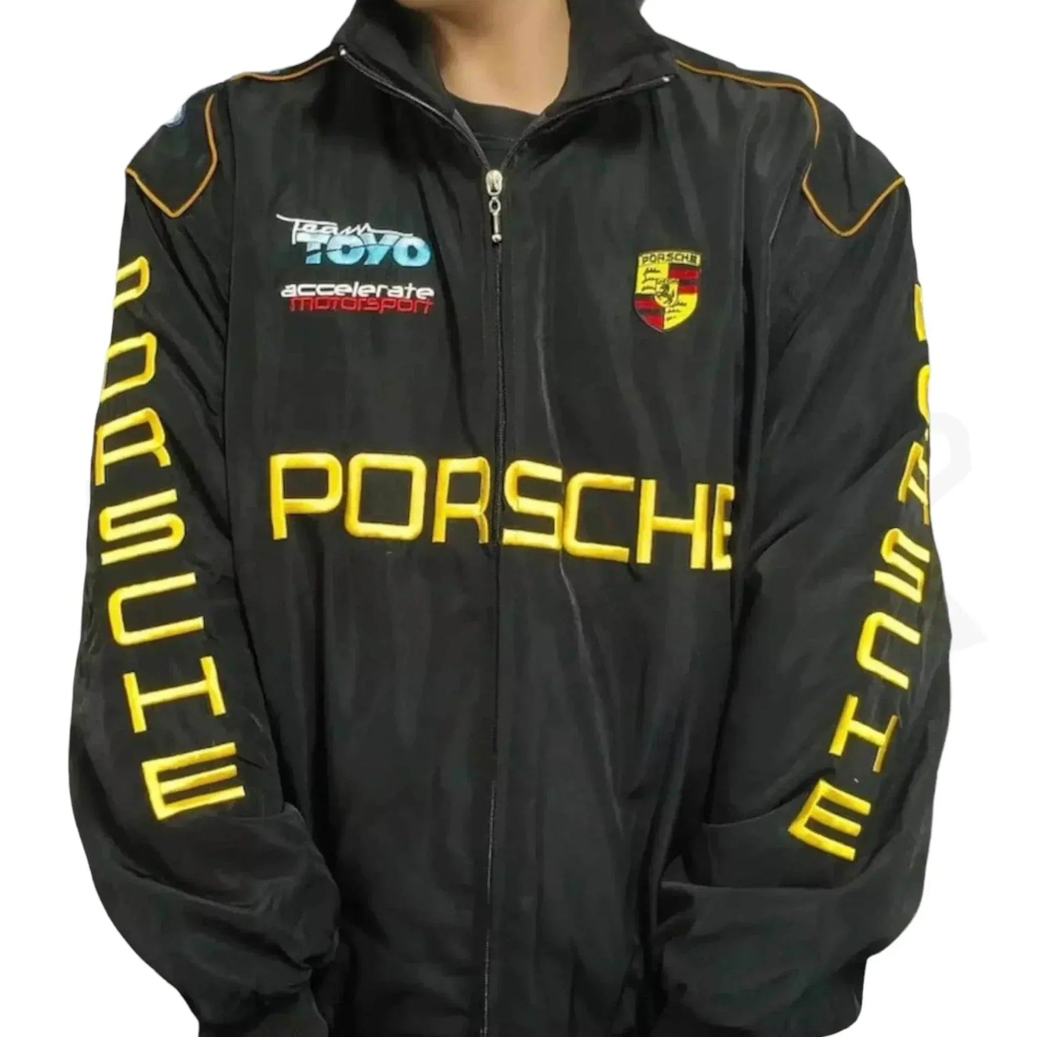 Porsche Formula 1 Racing Embroidered Bomber Jacket | Speed Racewear