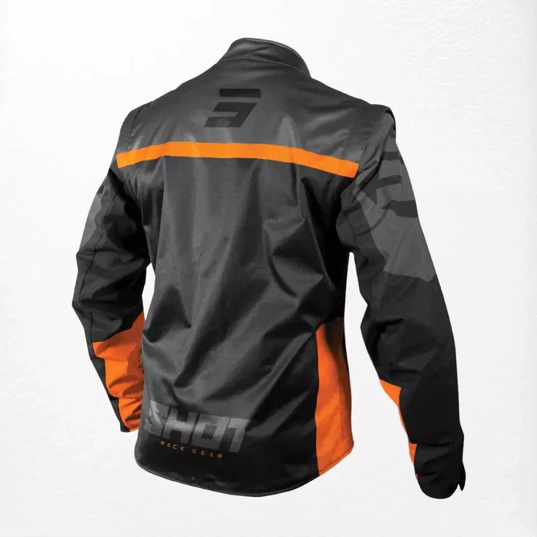 Shot Softshell Lite 2.0 Enduro Jacket Black-Orange | Speed Racewear