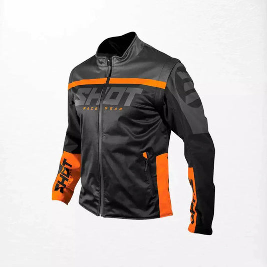 Shot Softshell Lite 2.0 Enduro Jacket Black-Orange | Speed Racewear