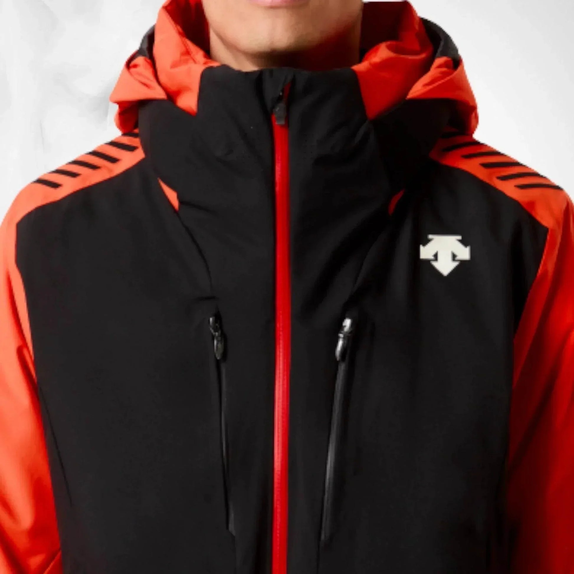 Ski Jacket Descente Nigel Orange/Black- 2023/24 | Speed Racewear