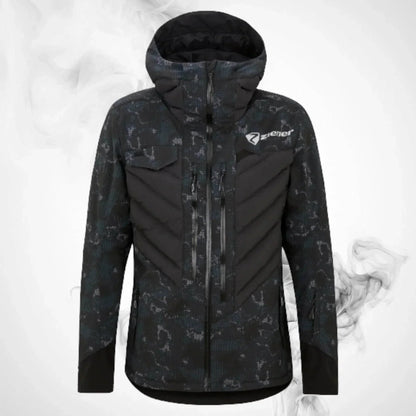 Ski Ziener RCE Coach Jacket Man Black Foggy Print | Speed Racewear