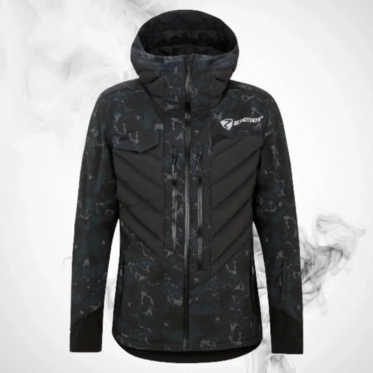 Ski Ziener RCE Coach Jacket Man Black Foggy Print | Speed Racewear