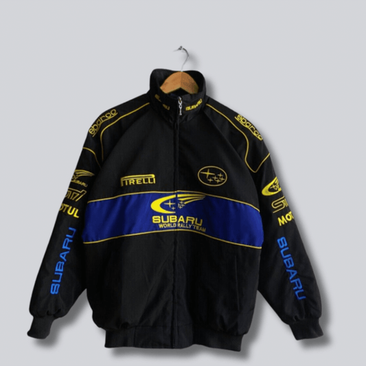Subaru Rally Vintage Black Jacket | Speed Racewear