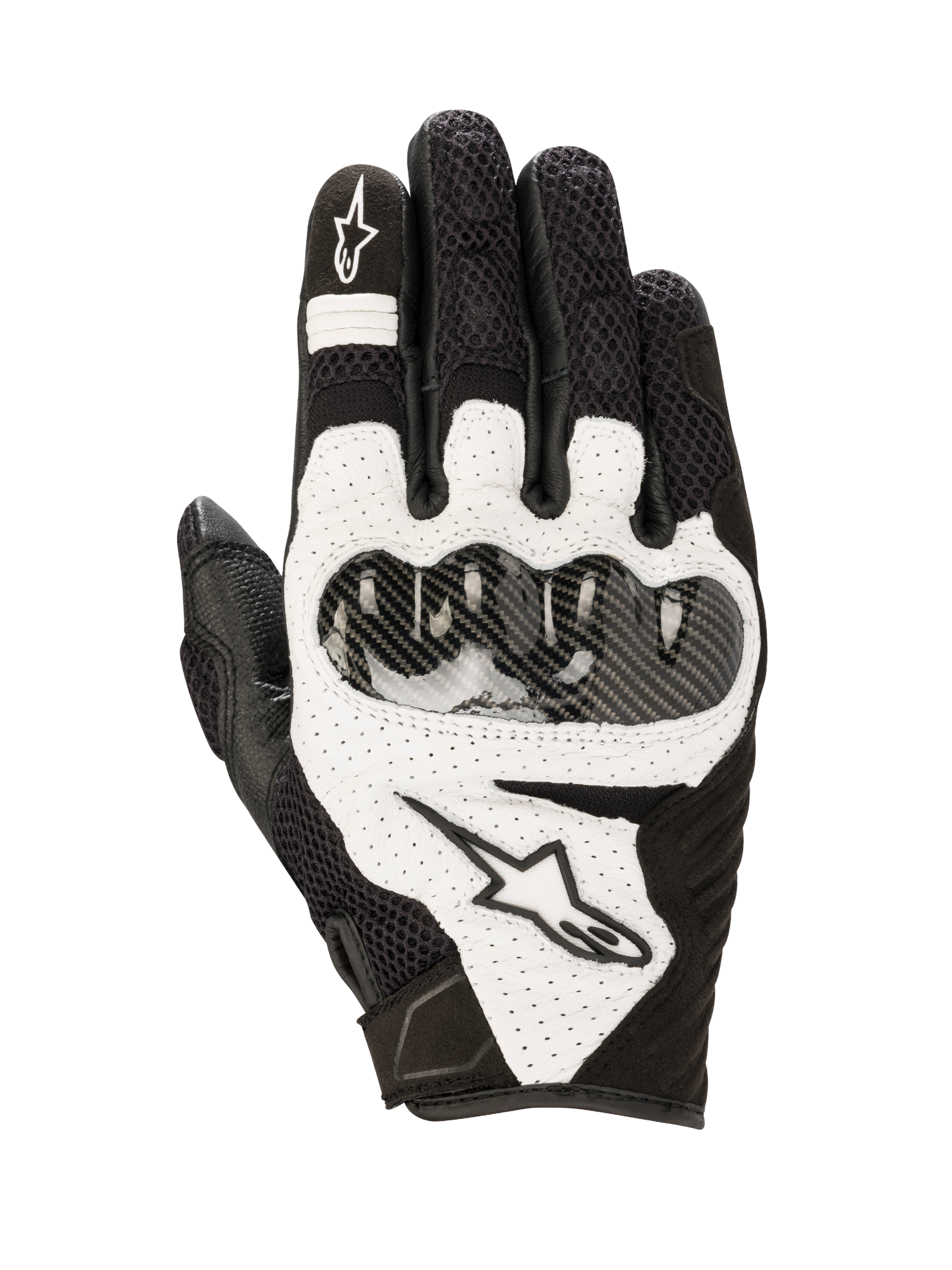 Alpinestars SMX-1 Air V2 Gloves Black/White motorcycle gloves – image 1