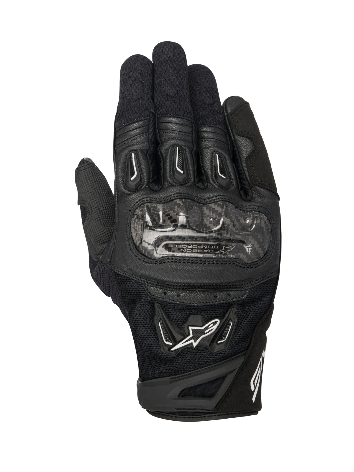 Alpinestars SMX-2 Air Carbon V2 Gloves Black motorcycle gloves – image 1