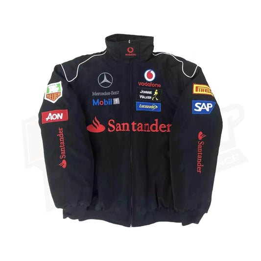 Vintage Edition Black Mercedes F1 Jacket | Speed Racewear