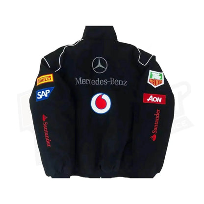 Vintage Edition Black Mercedes F1 Jacket | Speed Racewear