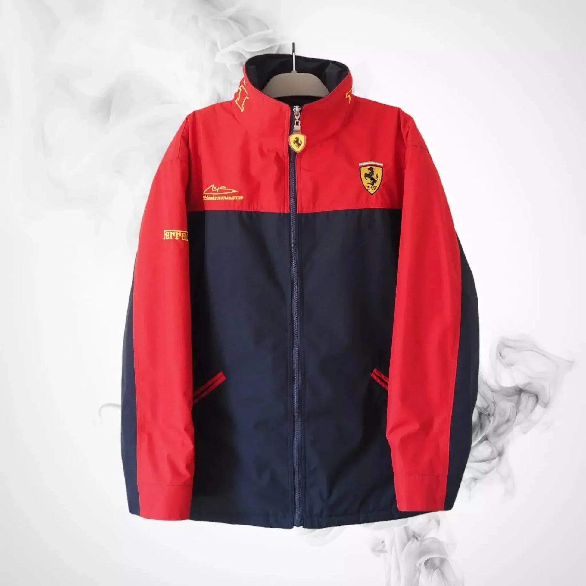 Vintage Ferrari Michael Schumacher 90's F1 Racing Team Jacket | Speed Racewear