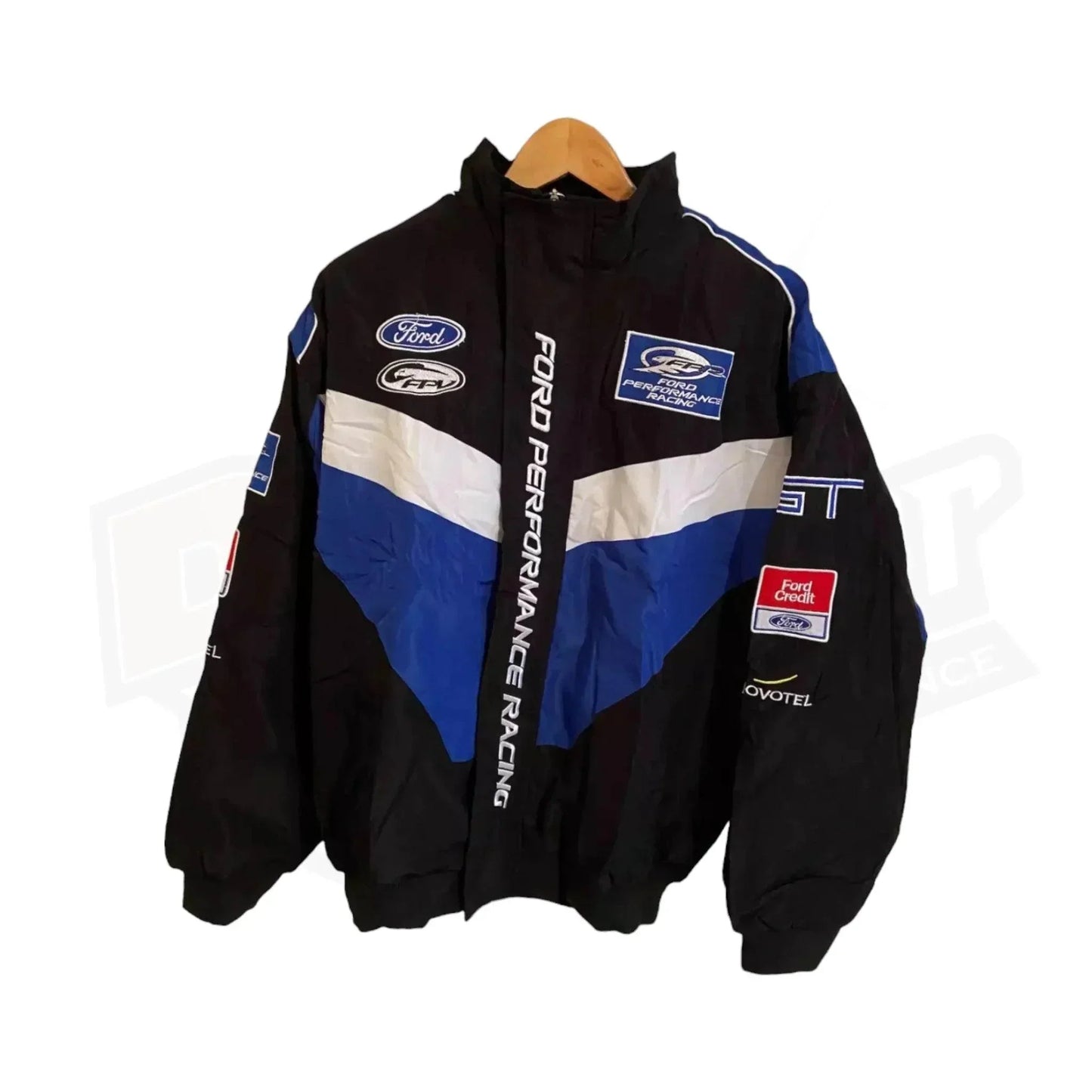 Vintage Navy/Blue Ford Performance Racing Bomber Jacket | Speed Racewear