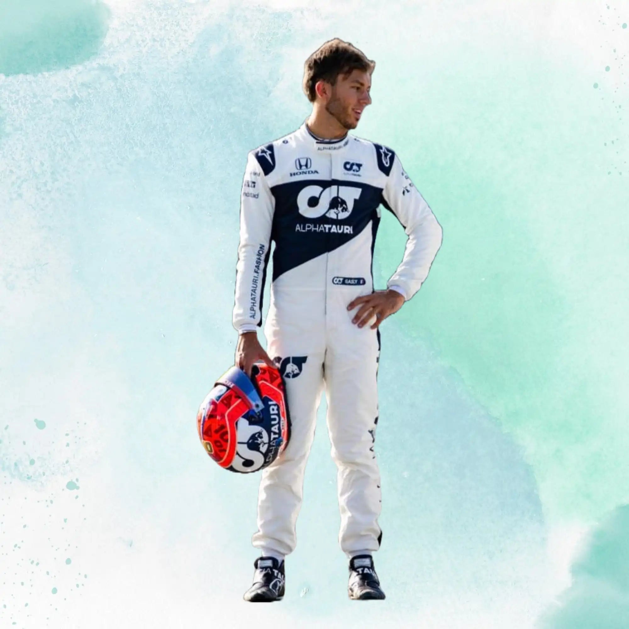 AlphaTauri Pierre Gasly 2021 F1 Team Replica Racing Suit - view 3