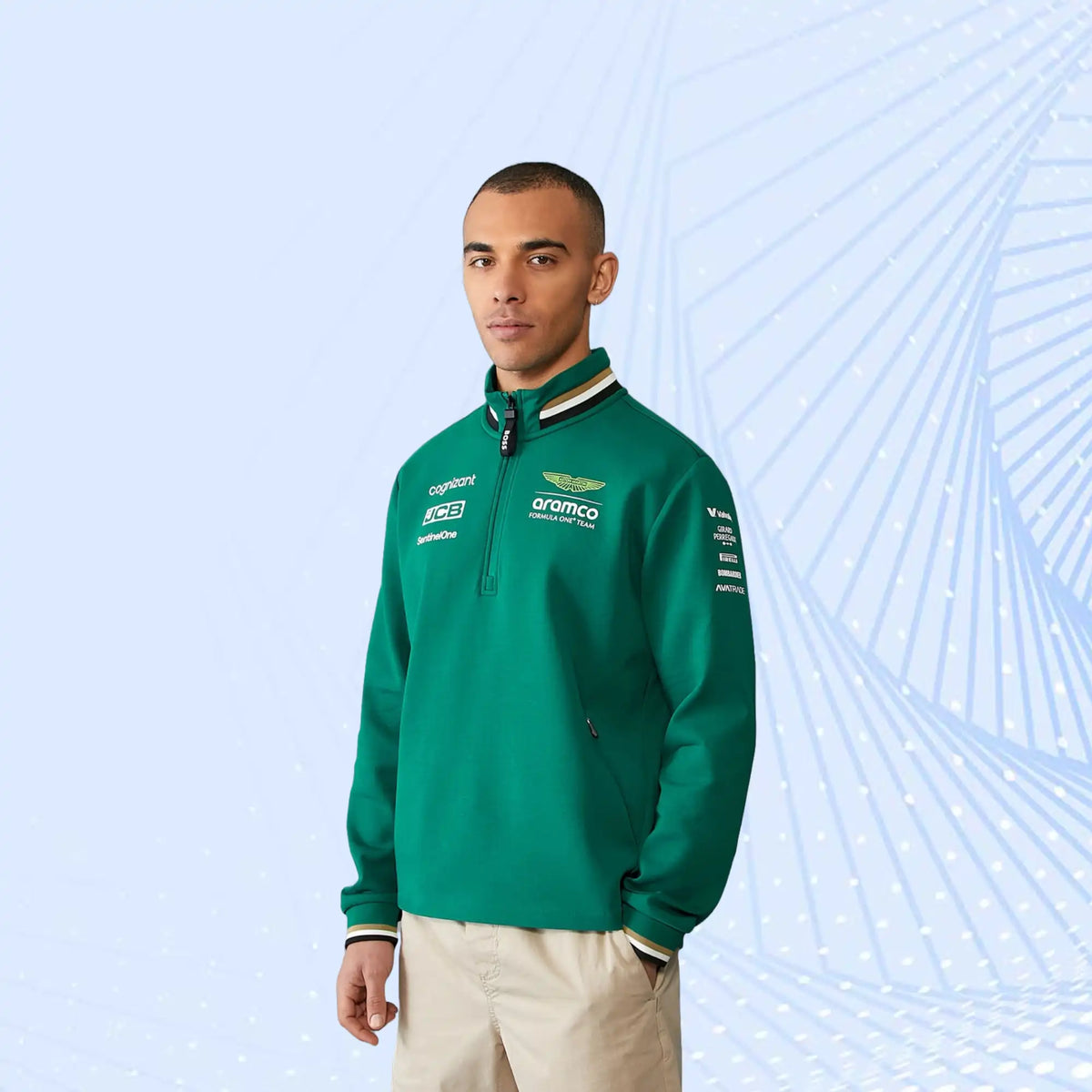 Aston Martin 2024 F1 Team 1 / 4 Zip Sweater - view 1