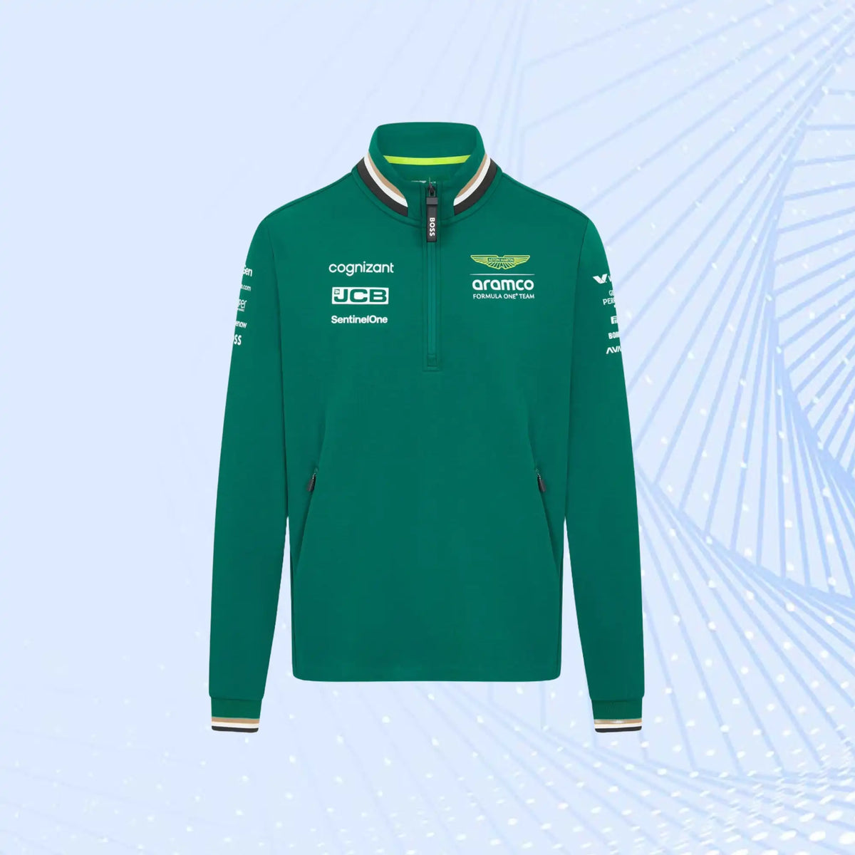 Aston Martin 2024 F1 Team 1 / 4 Zip Sweater - view 3