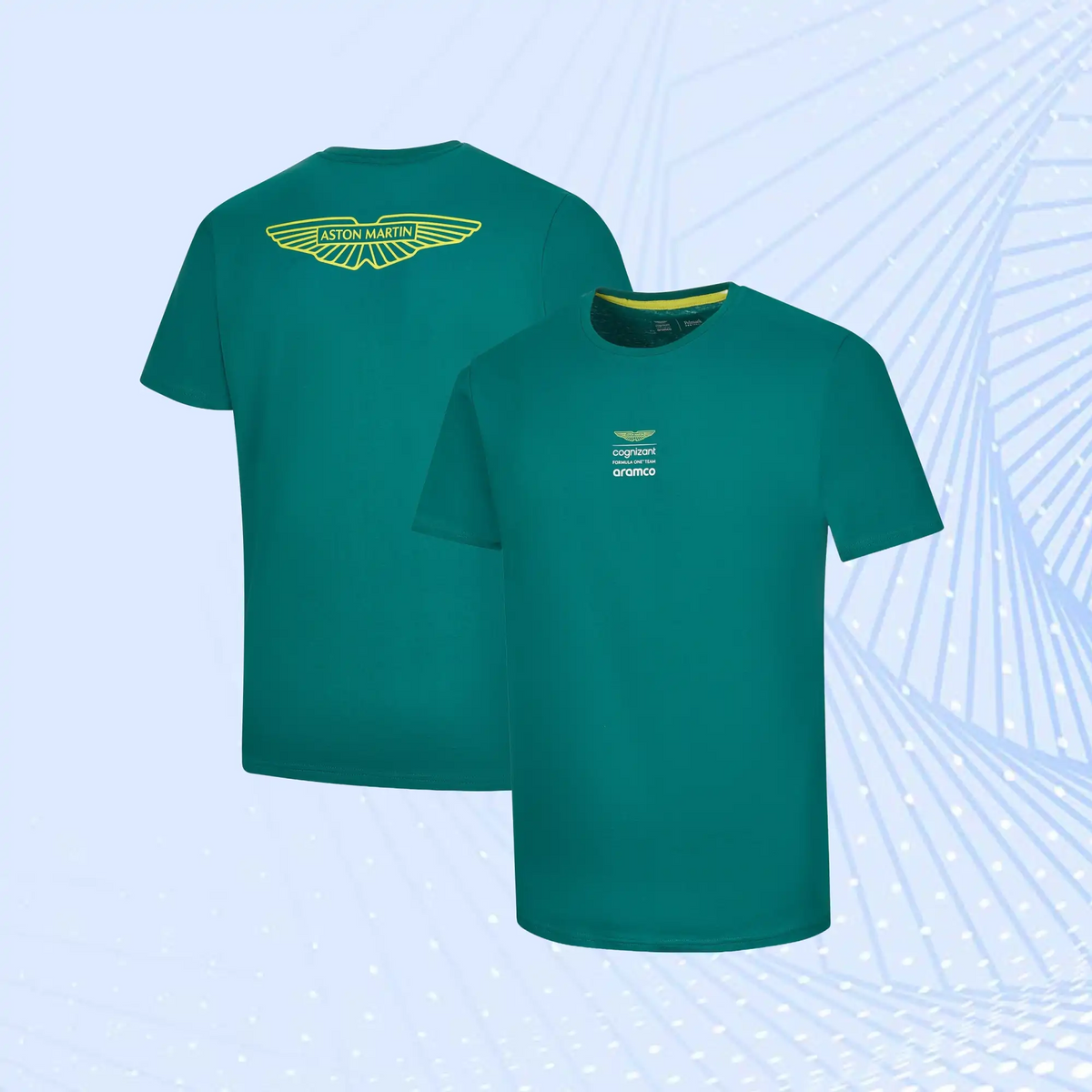 Aston Martin Aramco Cognizant F1 Lifestyle Logo T-Shirt- Green - view 1