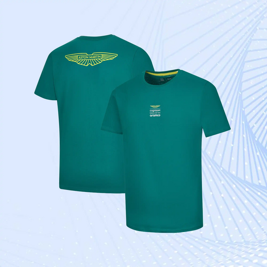 Aston Martin Aramco Cognizant F1 Lifestyle Logo T-Shirt- Green - view 1