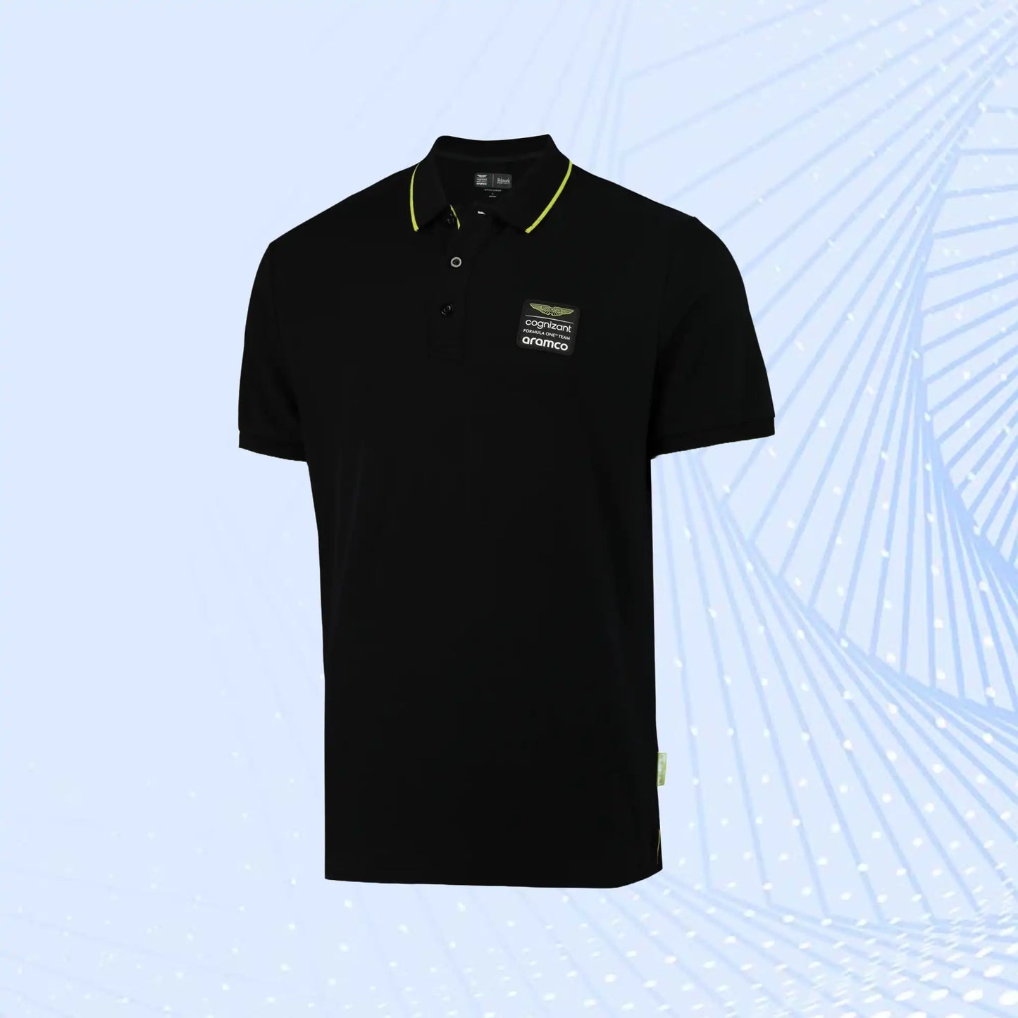 Aston Martin Aramco Cognizant F1 Lifestyle Polo- Black - view 2