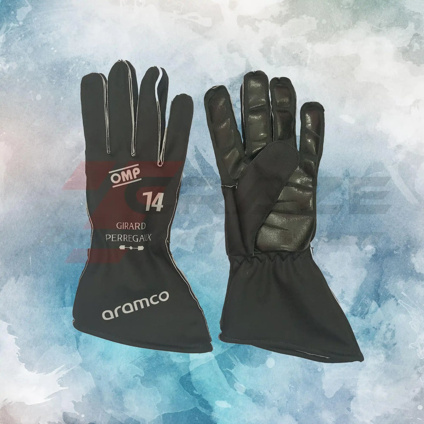 Aston Martin Fernando Alonso F1 2024 Gloves / Aston Martin F1 Replica Race Gloves - view 2