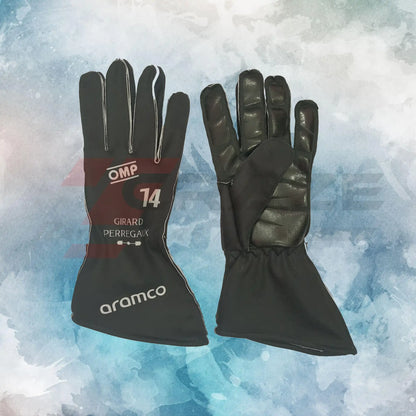 Aston Martin Fernando Alonso F1 2024 Gloves / Aston Martin F1 Replica Race Gloves - view 2