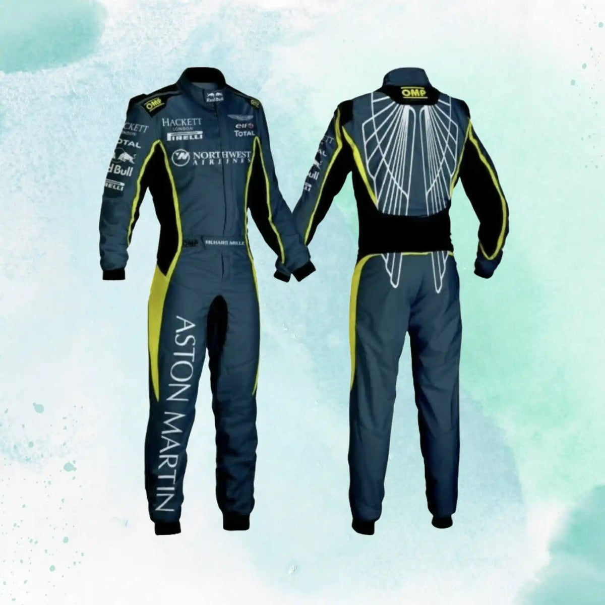 Aston Martin Go Kart Replica Racing Sublimation Printed Suit - view 1