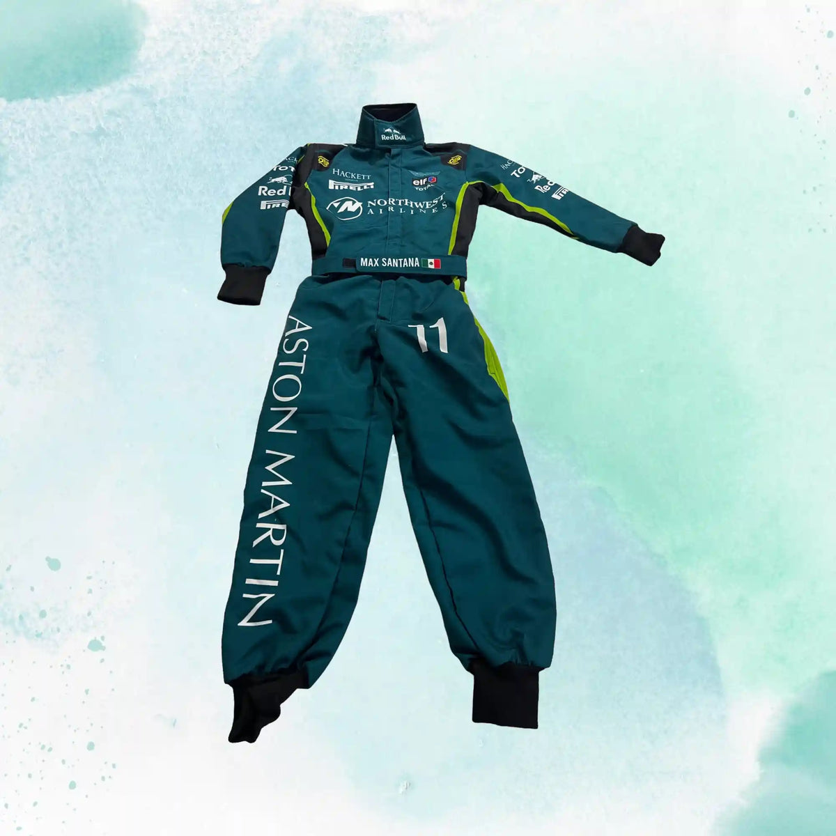 Aston Martin Go Kart Replica Racing Sublimation Printed Suit - view 2