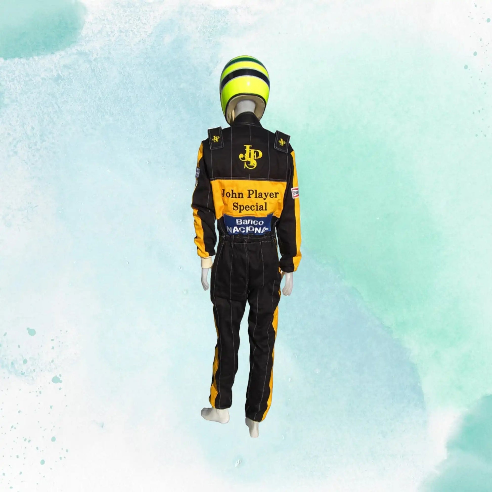Ayrton Senna 1985 F1 JPS Embroidery Replica Race Suit - view 2