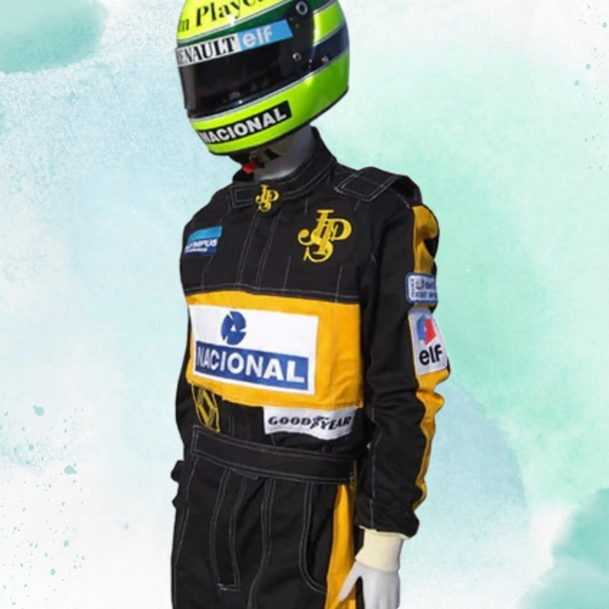 Ayrton Senna 1985 F1 JPS Embroidery Replica Race Suit - view 3
