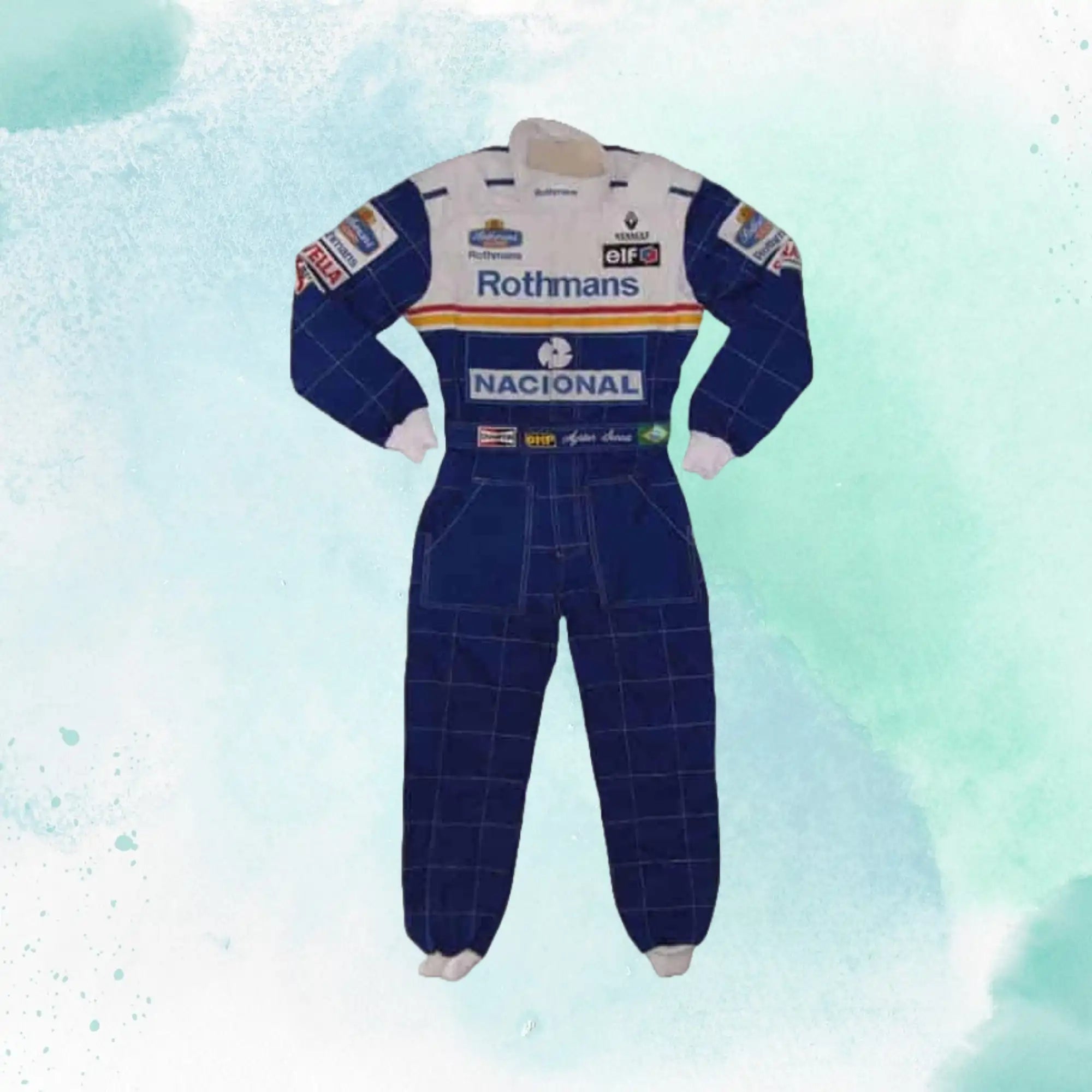 Ayrton Senna 1994 Williams F1 Replica Racing Embroidery / Patch Suit - view 3