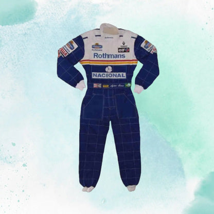 Ayrton Senna 1994 Williams F1 Replica Racing Embroidery / Patch Suit - view 3