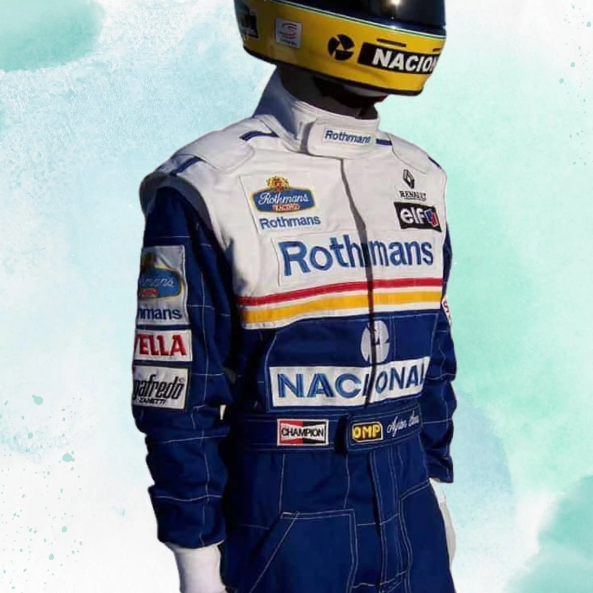 Ayrton Senna 1994 Williams F1 Replica Racing Embroidery / Patch Suit - view 6