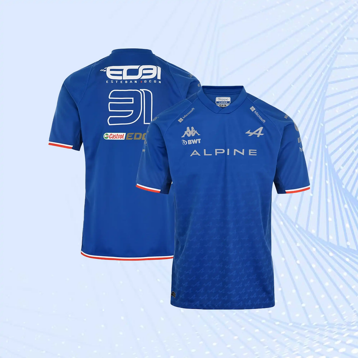 BWT Alpine F1 Team 2022 T-Shirt- Blue - view 1
