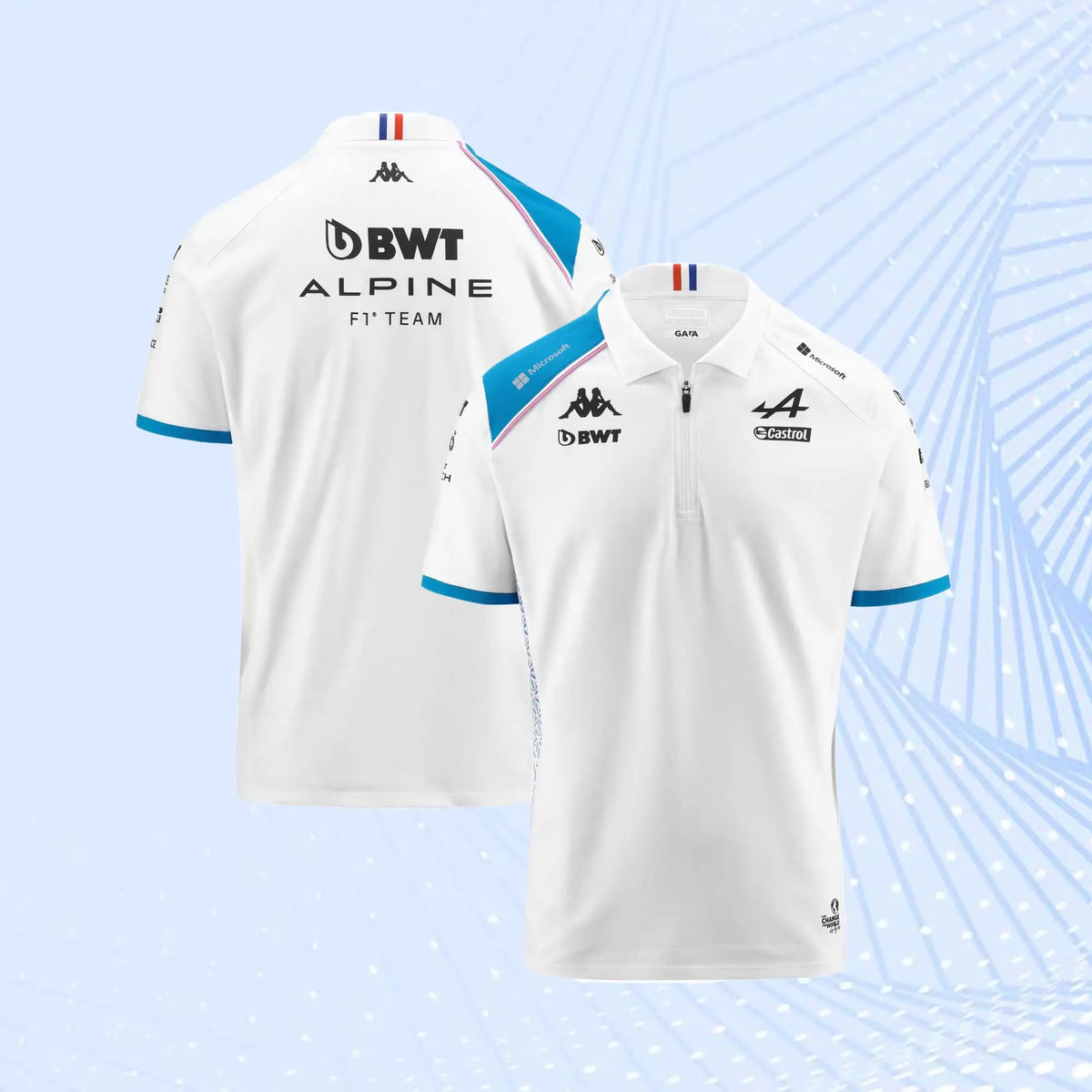 BWT Alpine F1 Team 2023 Polo Shirt- White - view 1